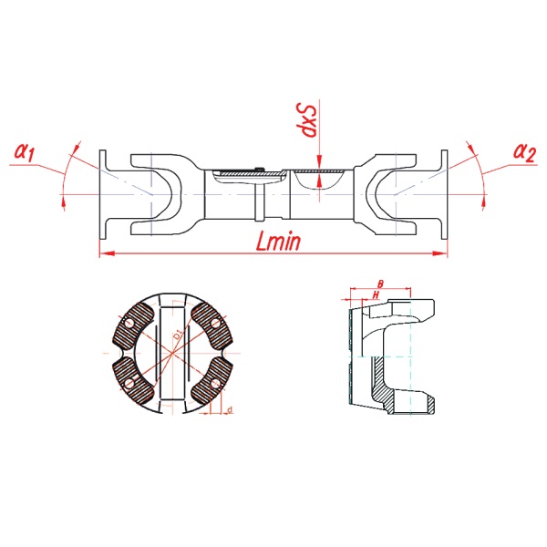 Вал карданный (1300 мм) СМ25636307