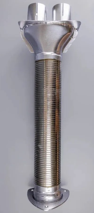 Металлорукав гофра без тройника (нержавейка) d 90, L 490 мм